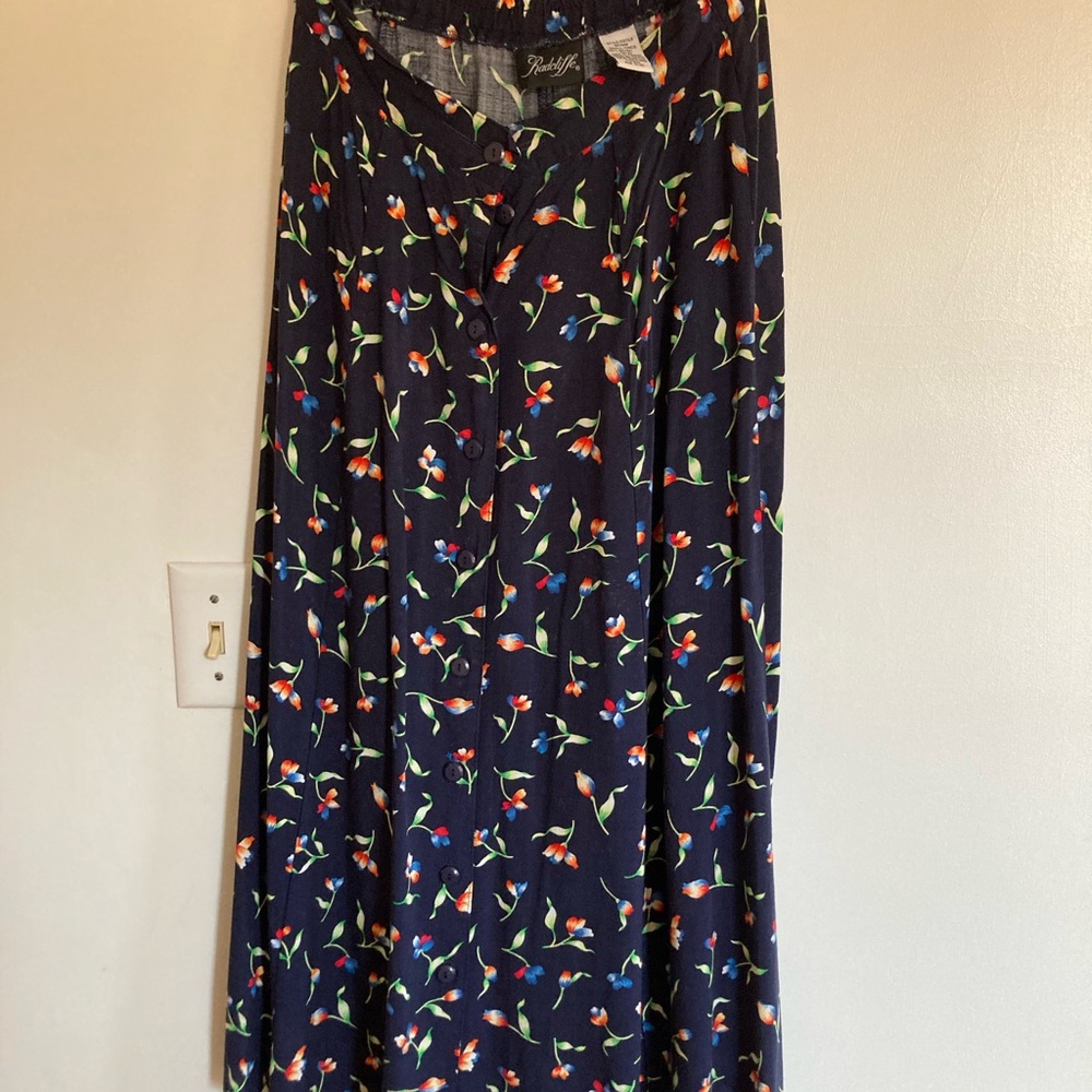 Floral Navy Skirt